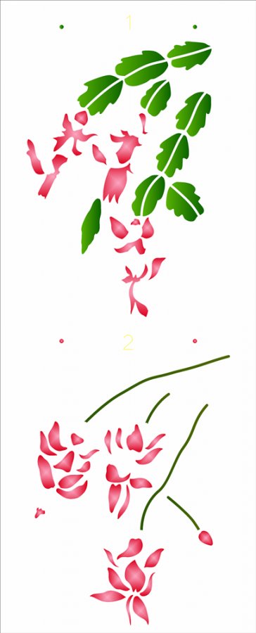 stencil flor de maio opa 3241 